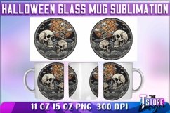Halloween Glass Mug Sublimation|Coffee 11 Oz|Halloween Mug 2 Product Image 3