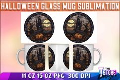 Halloween Glass Mug Sublimation|Coffee 11 Oz|Halloween Mug 1 Product Image 6