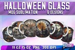 Halloween Glass Mug Sublimation|Coffee 11 Oz|Halloween Mug 2 Product Image 1