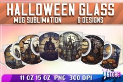 Halloween Glass Mug Sublimation|Coffee 11 Oz|Halloween Mug 1 Product Image 1