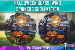 Halloween Glass Wind Spinners Sublimation Bundle|Halloween 1 Product Image 7