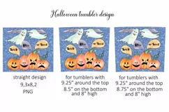 Halloween Skinny Tumbler Sublimation Product Image 2