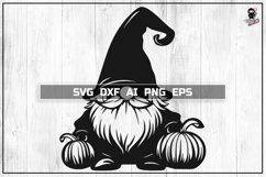 Halloween Gnome SVG, Pumpkins Cut file PNG DXF Product Image 1
