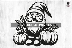 Halloween Gnome SVG, Pumpkins Cut file PNG DXF Product Image 1