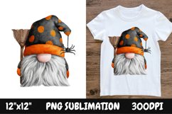 Halloween Gnome Sublimation Design | Halloween PNG Product Image 1