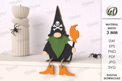 Halloween Gnomes Bundle Laser Cut. Halloween Decor SVG Product Image 9