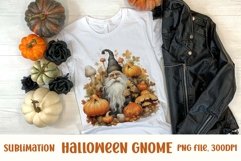 Halloween Gnome Clipart, PNG file, Sublimation Design Product Image 1