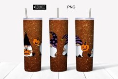 Halloween gnome Skinny tumbler Design Sublimation PNG Product Image 2