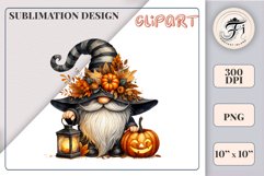 Discover a cozy Halloween gnome watercolor clipart perfect for autumn designs. Ideal for scrapbooking, greeting cards, and festive decorations. Add a touch of mystery to your creative projects!