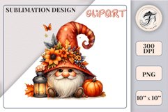 Discover a cozy Halloween gnome watercolor clipart perfect for autumn designs. Ideal for scrapbooking, greeting cards, and festive decorations. Add a touch of mystery to your creative projects!