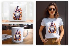 Gnome watercolor sublimation design