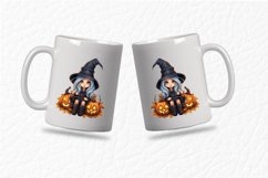 Gnome witch watercolor clipart png