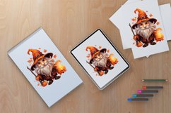 Gnome witch watercolor clipart png