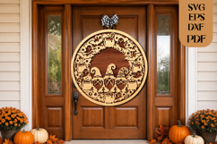 Halloween Gnome Wreath SVG Laser Cut File Product Image 2