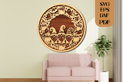 Halloween Gnome Wreath SVG Laser Cut File Product Image 3