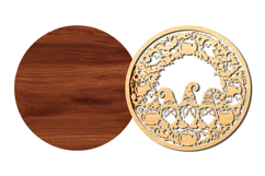 Halloween Gnome Wreath SVG Laser Cut File Product Image 4