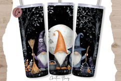 Halloween Gnomes Tumbler Wraps PNG Product Image 4