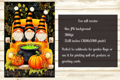 Halloween Gnome Garden Flag, Gnomes in Pickup Truck, d4 Product Image 2