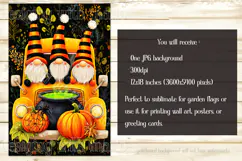 Halloween Gnome Garden Flag, Gnomes in Pickup Truck, d4 Product Image 2