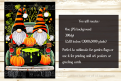 Halloween Gnome Garden Flag, Gnomes in Pickup Truck, d5 Product Image 2