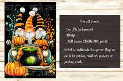 Halloween Gnome Garden Flag, Gnomes in Pickup Truck, d7 Product Image 2