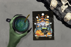 Halloween Gnomes in a Pickup, Gnome PNG, Sublimation Gnome 1 Product Image 3