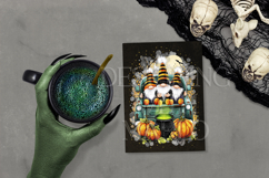 Halloween Gnomes in a Pickup, Gnome PNG, Sublimation Gnome 2 Product Image 3