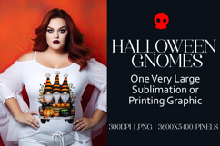 Halloween Gnomes in a Pickup, Gnome PNG, Sublimation Gnome 3 Product Image 1