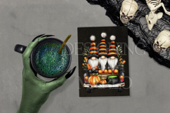 Halloween Gnomes in a Pickup, Gnome PNG, Sublimation Gnome 3 Product Image 3