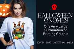 Halloween Gnomes in a Pickup, Gnome PNG, Sublimation Gnome 4 Product Image 1