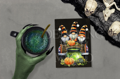 Halloween Gnomes in a Pickup, Gnome PNG, Sublimation Gnome 4 Product Image 3