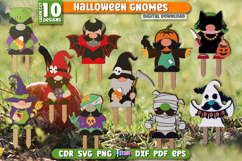 Halloween Gnomes Garden Stakes Laser Cut Bundle, Gnome Signs Product Image 1