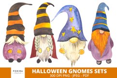 Watercolor Halloween Gnomes Sets Product Image 1