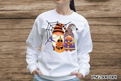 Halloween gnome spiderweb sublimation | Halloween gnome PNG Product Image 1