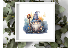 Halloween Gnomes Clipart Bundle | 10 Cute Watercolor Gnomes Product Image 4