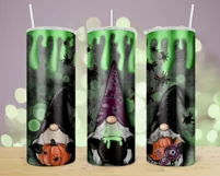 Halloween Gnomes Tumbler PNG Digital Sublimation Design Product Image 3