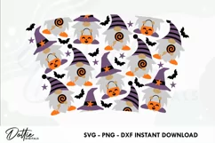 Spooky Halloween Gonks Starbucks Wrap SVG | 24oz Cold Cup Product Image 2