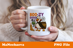 Funny Halloween Goose Sublimation | Boozy Vampire PNG Product Image 2