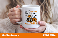 Funny Halloween Goose Sublimation Just Waiting for Halloween Product Image 3