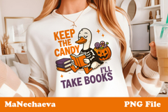 Funny Halloween Goose Sublimation | Keep the Candy I&#039;ll Take Product Image 2