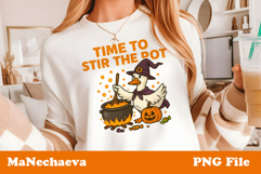 Halloween Goose Sublimation | Time to Stir the Pot PNG Product Image 2