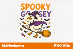 Halloween Goose Sublimation | Spooky Goosey PNG Product Image 1