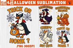 Goose sublimation design | Funny Goose clipart | Halloween Product Image 1