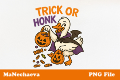Halloween Goose Sublimation | Trick or Honk PNG Product Image 1
