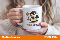 Halloween Goose Sublimation | Witch Goose PNG Product Image 3