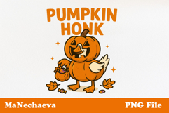 Halloween Goose Sublimation | Pumpkin Honk PNG Product Image 1