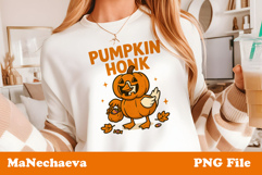 Halloween Goose Sublimation | Pumpkin Honk PNG Product Image 2