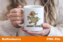 Halloween Goose Sublimation | Mummy Goose PNG Product Image 3