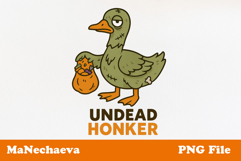 Halloween Goose Sublimation | Undead Honker PNG Product Image 1