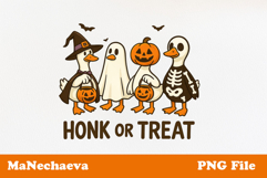 Halloween Goose Sublimation | Honk or Treat PNG Product Image 1